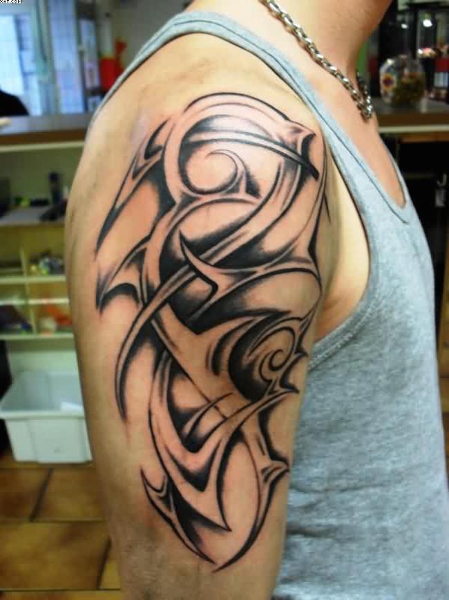 Cool Biceps Tattoo Design For Guys