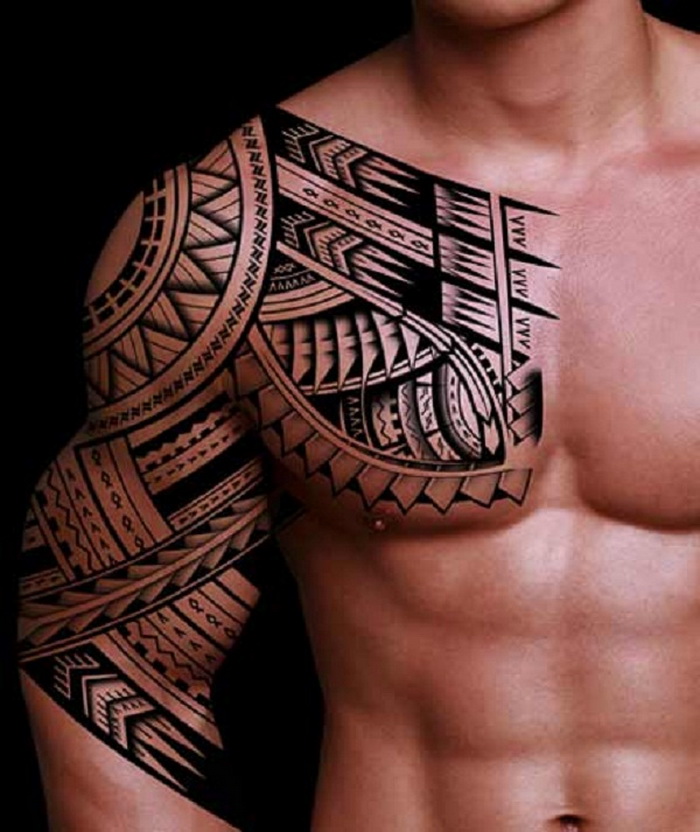 Cool Samoan Sleeve Tattoo