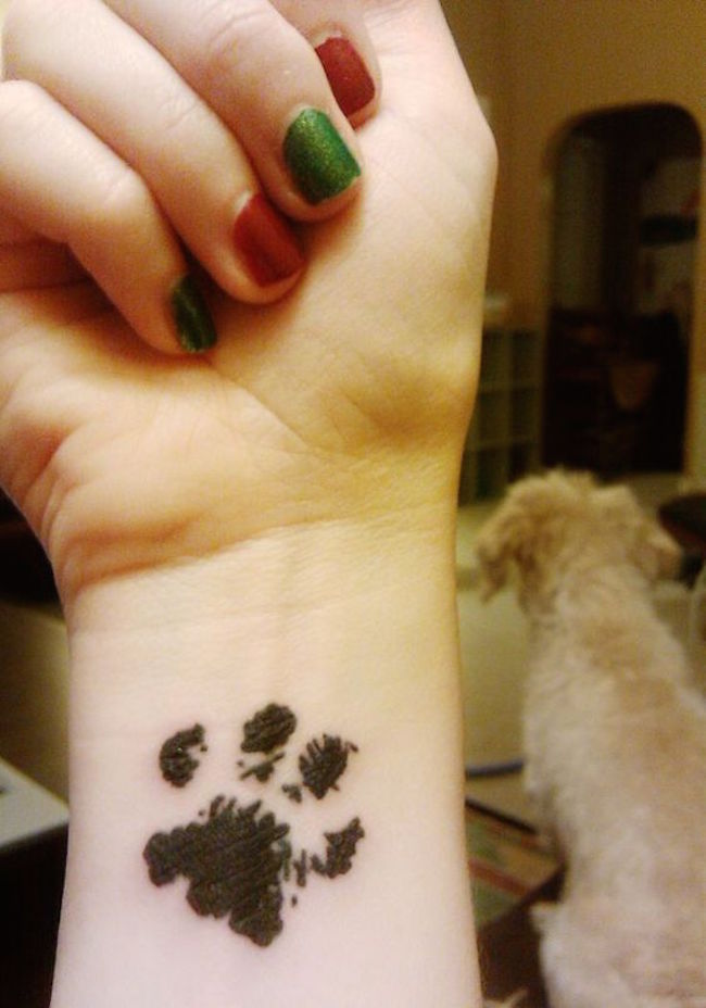 Dog Paw Tattoo Design