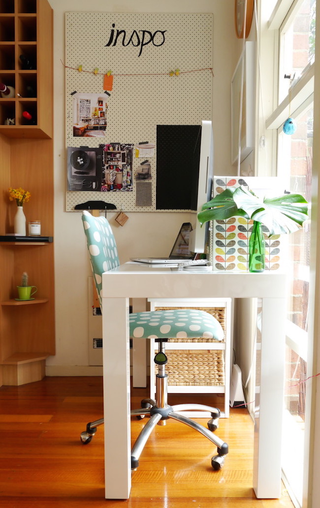 Home Office Eclectic with Asian Artwork black chair