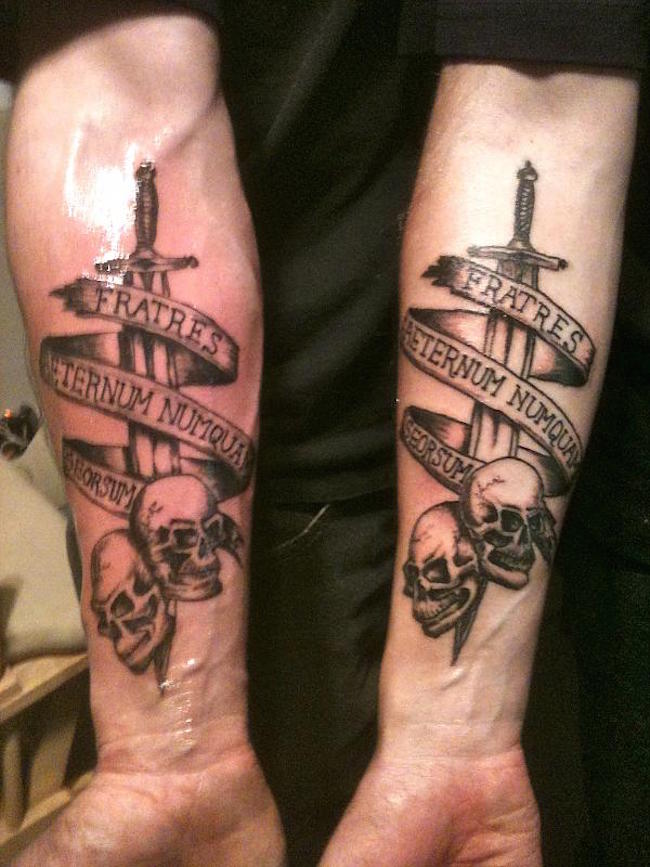 Lower Arm Military Tattoos