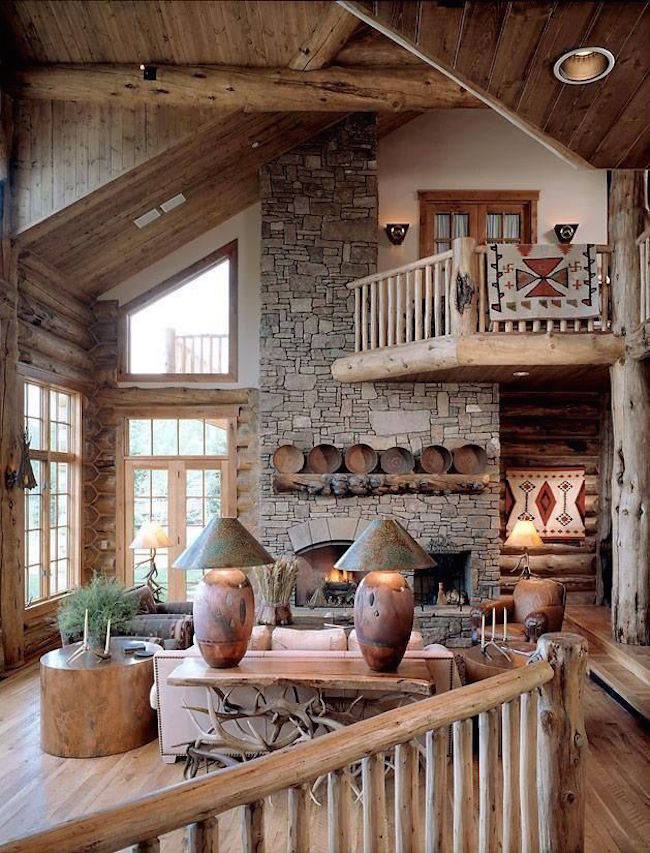 Luxurious Rustic Living Room Design Ideas