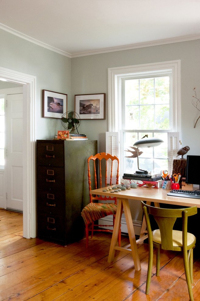 Metro Eclectic Home Office Decoration ideas