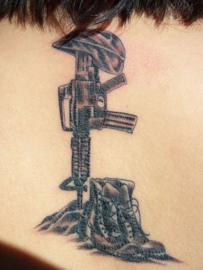 Military Memorial Tattoo Design