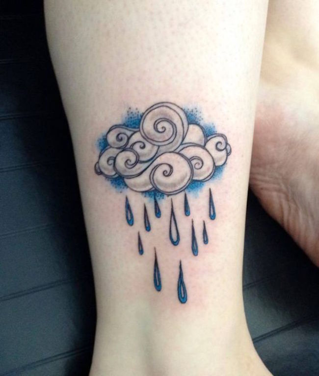 Rain Cloud Tattoo