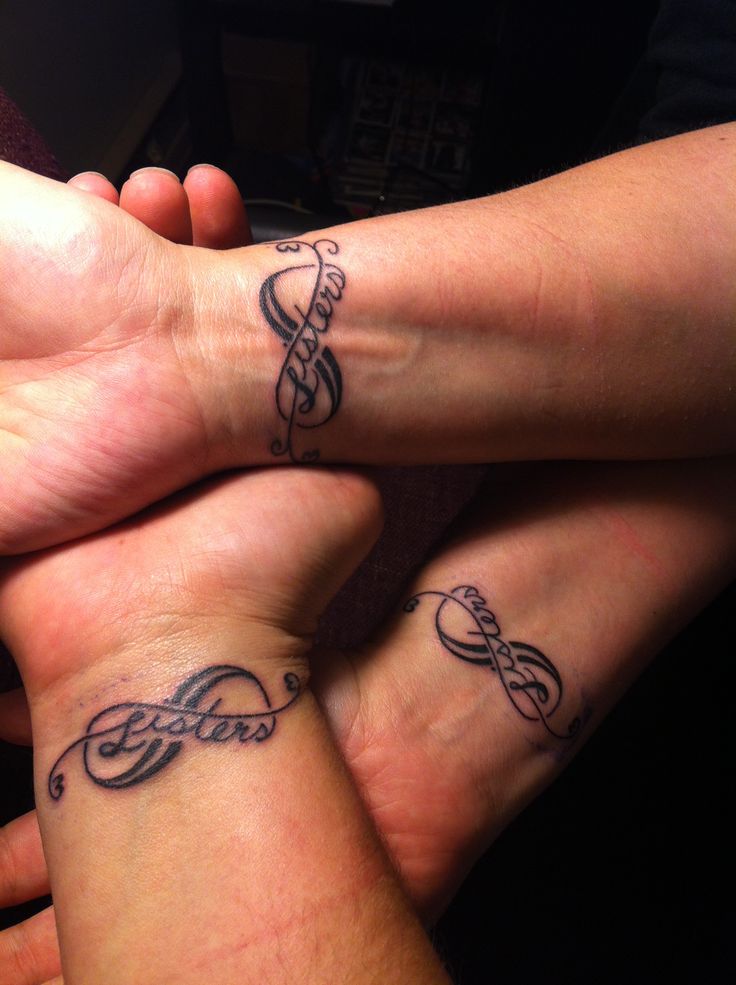 Sisters infinity tattoo