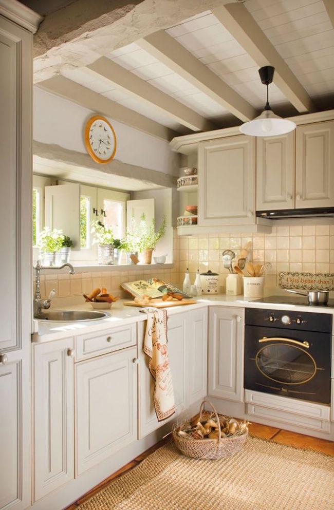 Traditional kitchen design with sylish cabinets