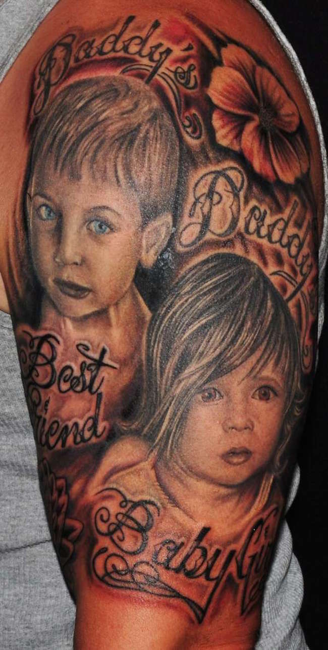 Tremendous Baby Portrait Tattoo