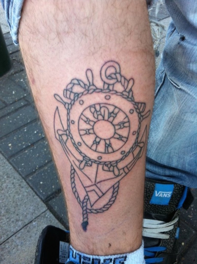Wheel and the Anchor Tattoo
