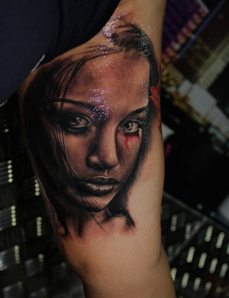 portrait tattoo by proki