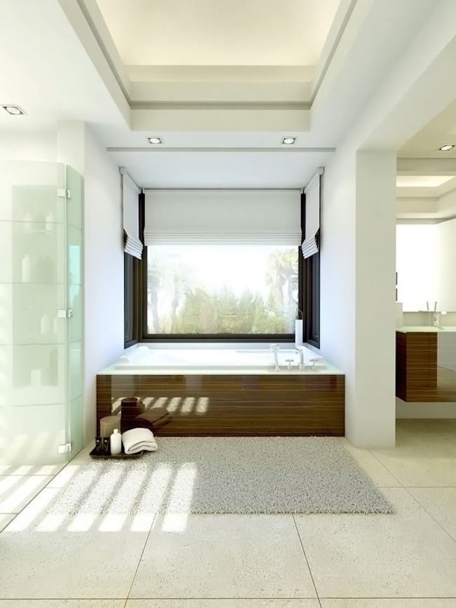 relaxing contemporary bathroom designs