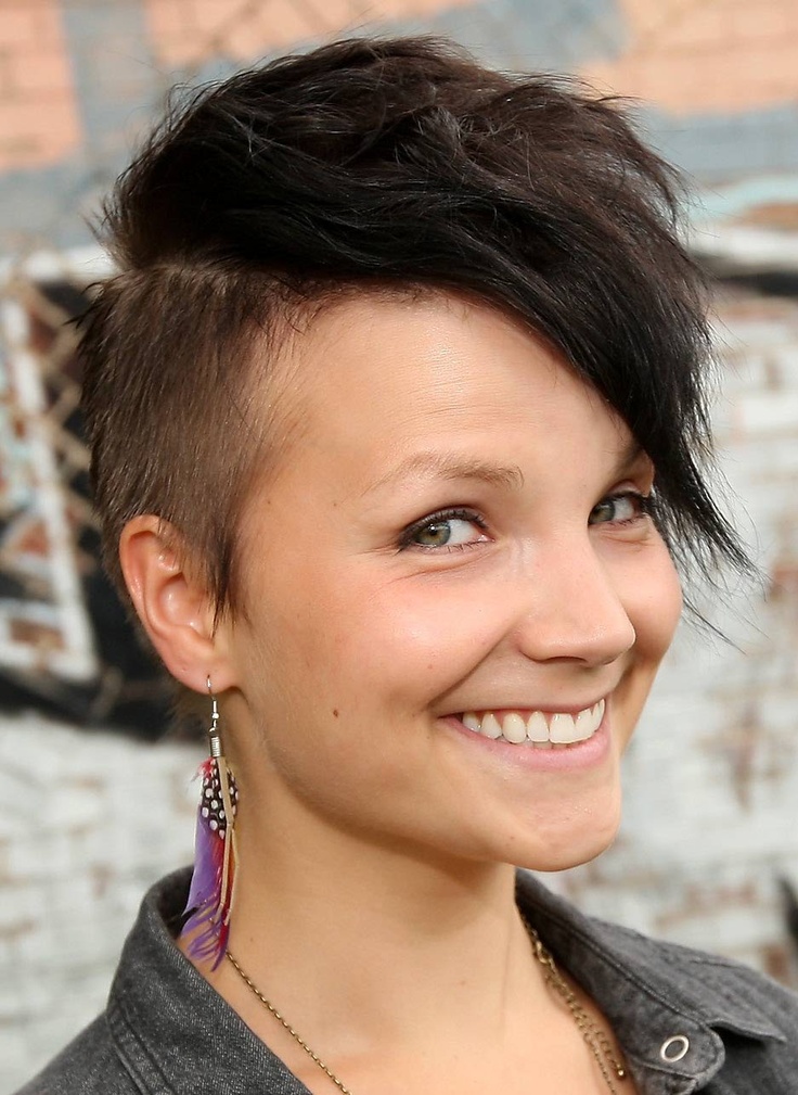 shaved sides hairstyles for women