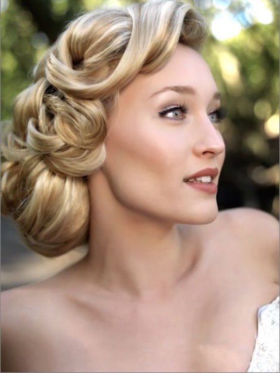 1940s wedding hairstyle