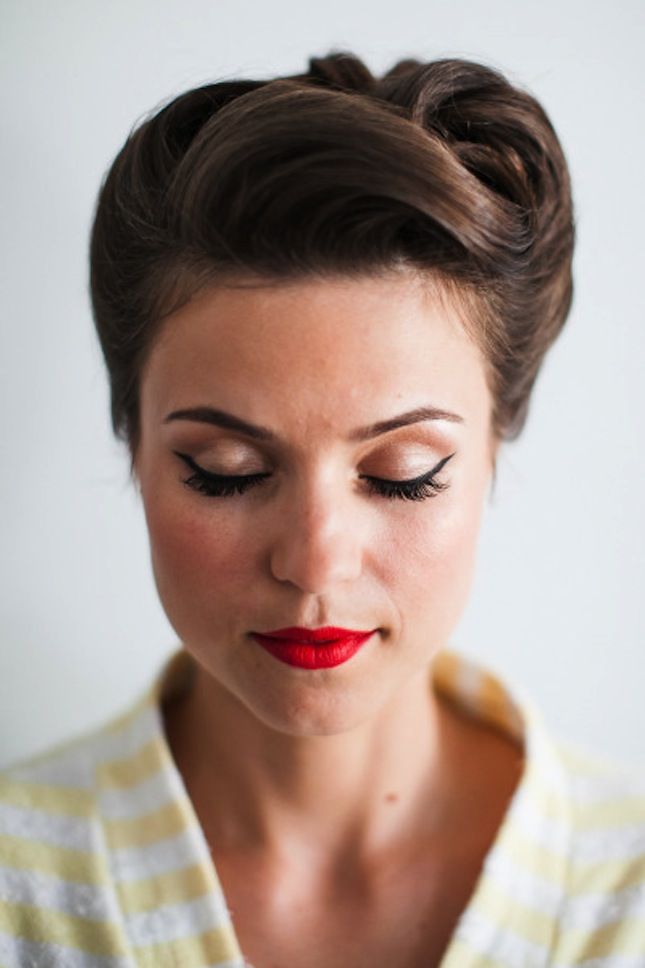 1950s glam hairstyle