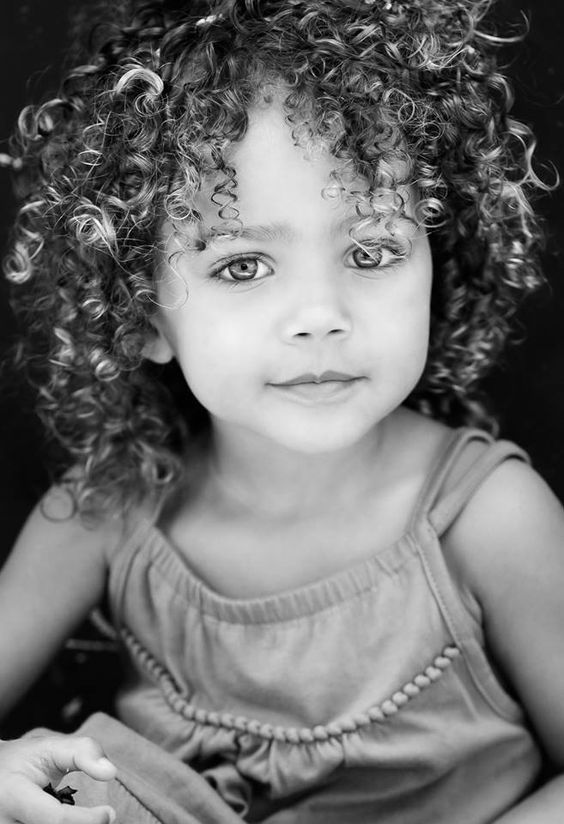Beauty of curly hair for kids
