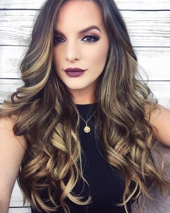 Beuty with curled hairs