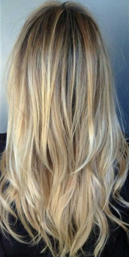 Blonde Hairstyle In Long Layers