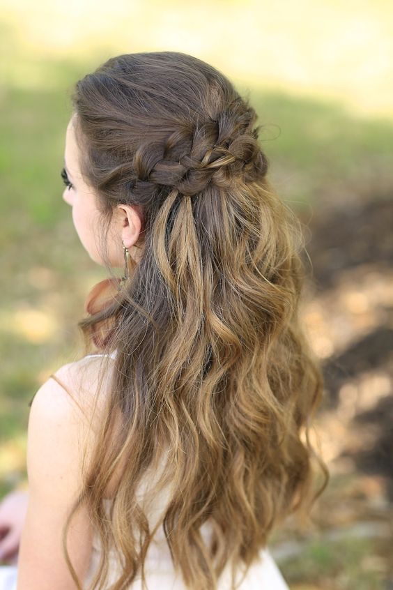 Braided Half Up by Cute Girls Hairstyles