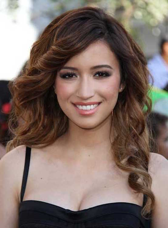 Christian Serratos Long, Curly, Sexy, Brunette Hairstyle