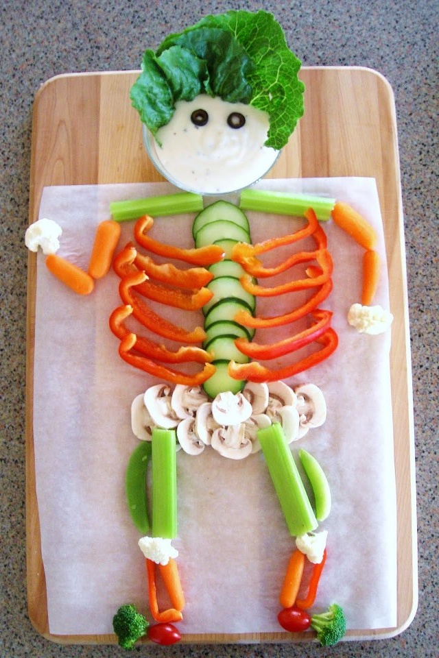 Cute Halloween Veggie Snack Idea