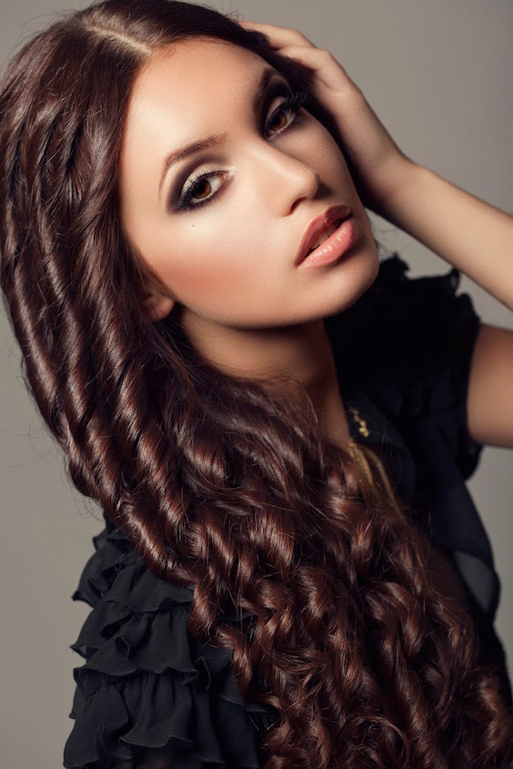 Cute hairstyles for curly long hair
