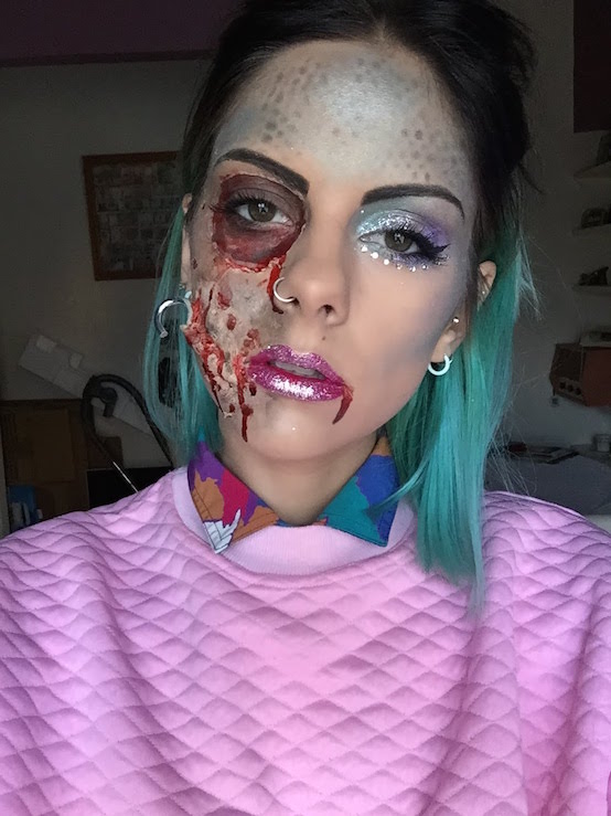 Dead Mermaid Halloween Makeup