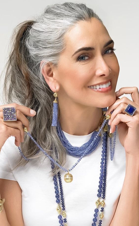 Fabulous silver and gray hair