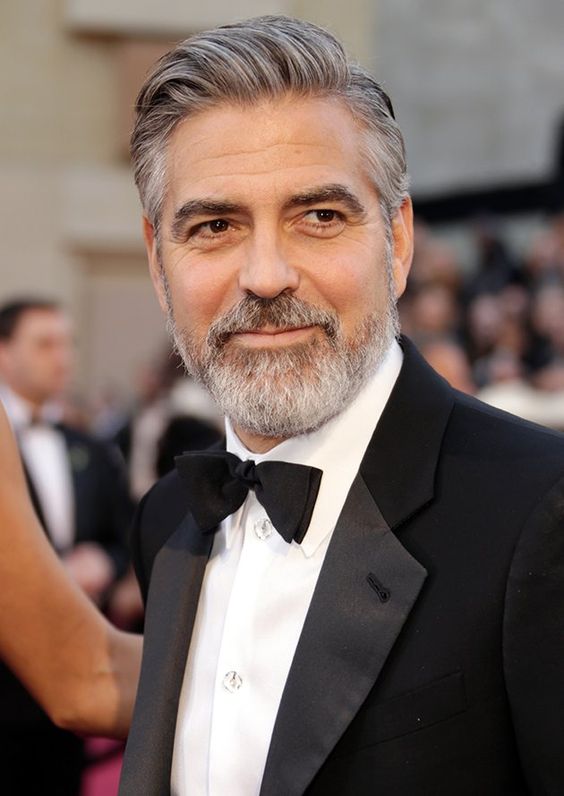 George Clooney's hair and beard