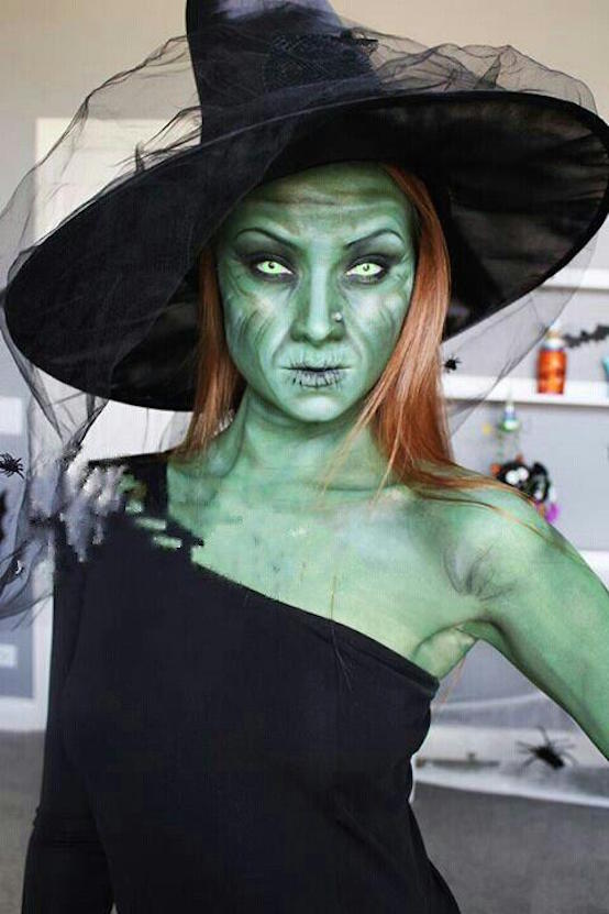 Green Makeup For Witch Costume