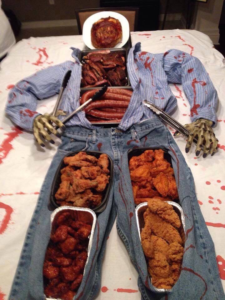 Halloween Party Serving Table Idea