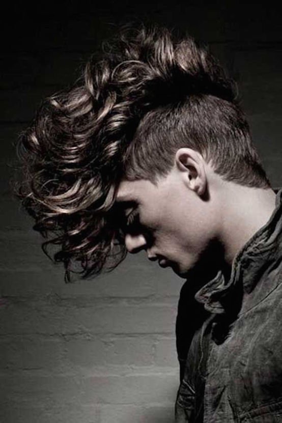 Mohawk Wavy Hairstyles for Men