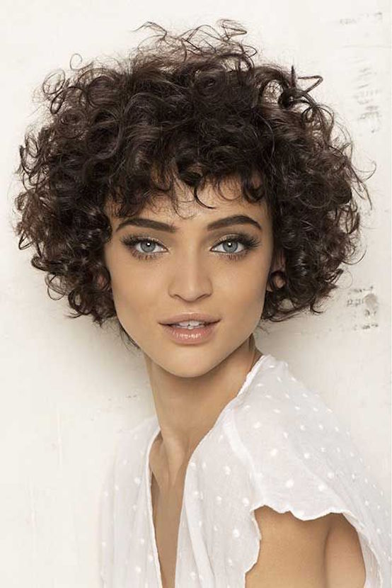 Short Curly Brown Hair's
