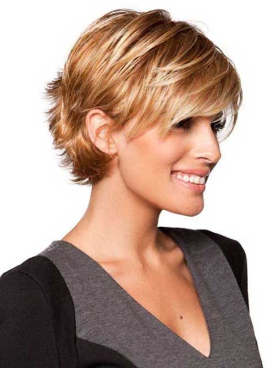 Short Haircuts for Fine Hair with a Bang