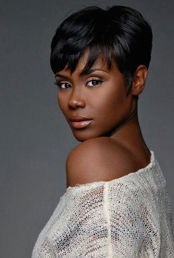 Short Hairstyles for Black Women with Natural Hair Showing