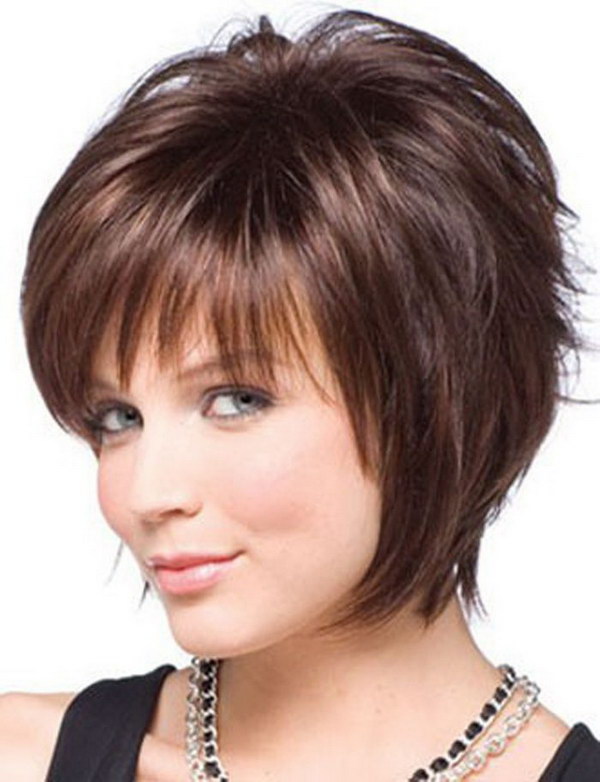 Short Hairstyles with Bangs for Round Faces and Thin Hair
