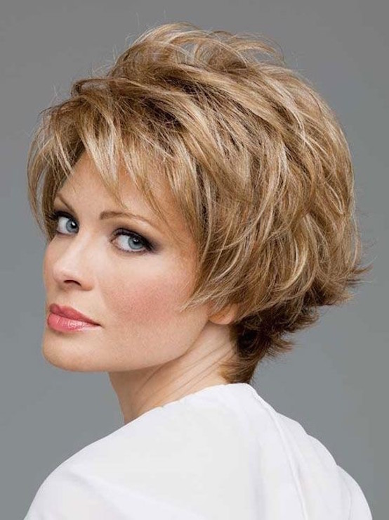 Short Layered Hairstyle for Women Over 50
