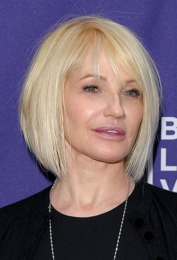 Short Straight Bob Hairstyle for women over 50