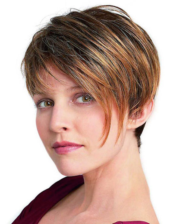 Short haircuts for straight hair with bangs