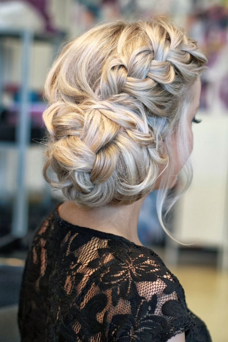 Side Updo with Loose Braid