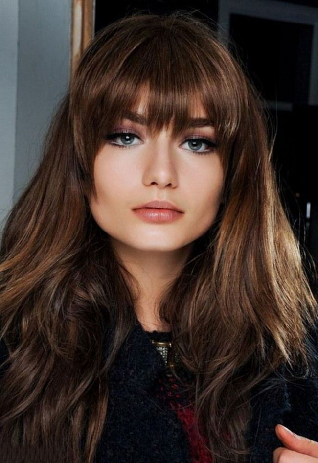 Simple Fringe Hairstyles With Side Bangs