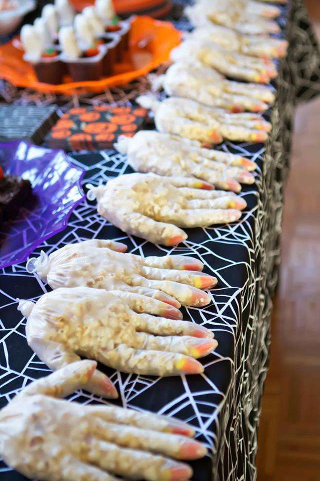 Spooky treats at a Halloween birthday party!