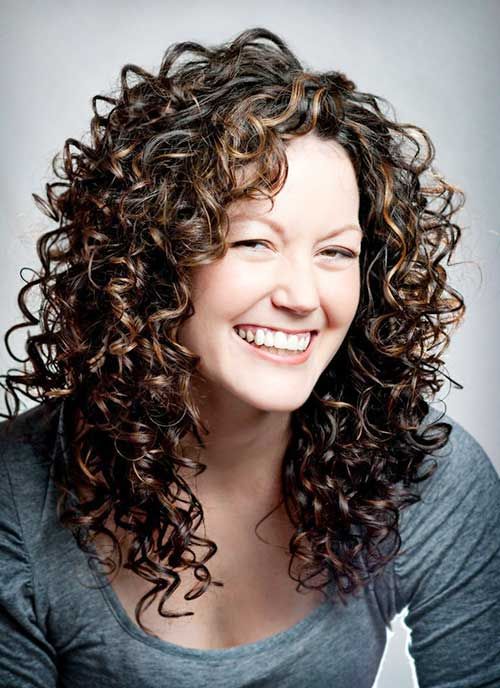 Trendy Layered Long Curly Hair