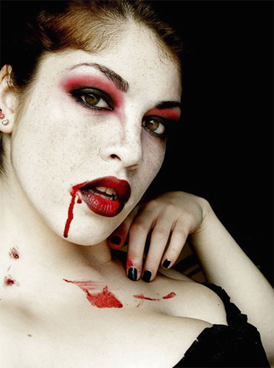 Vampire Halloween Face Make Up Ideas