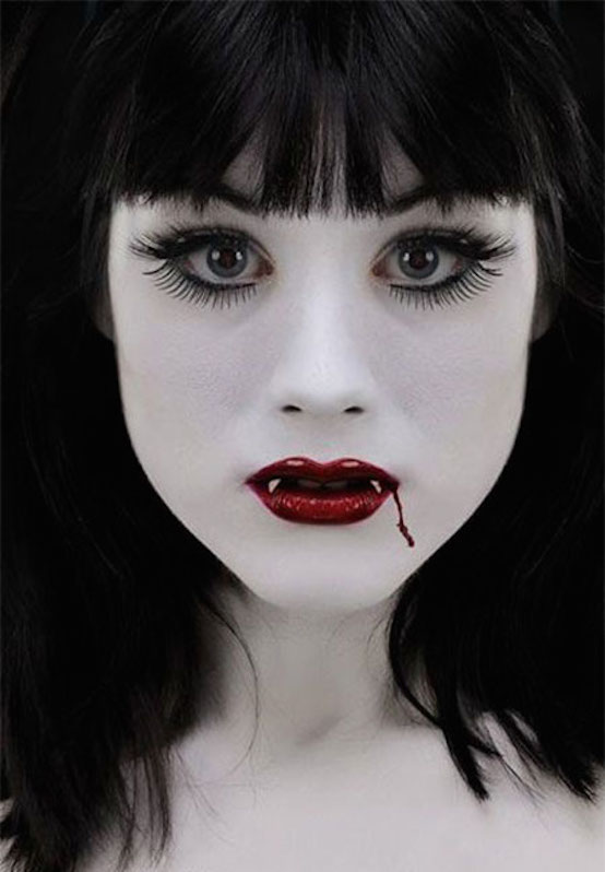 Vampire Halloween Face Make Up