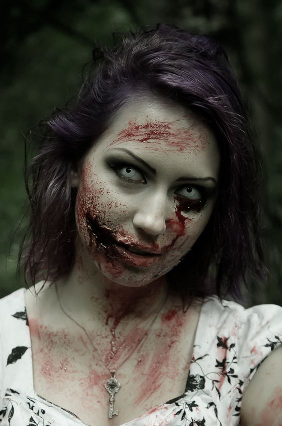 bloody zombie makeup
