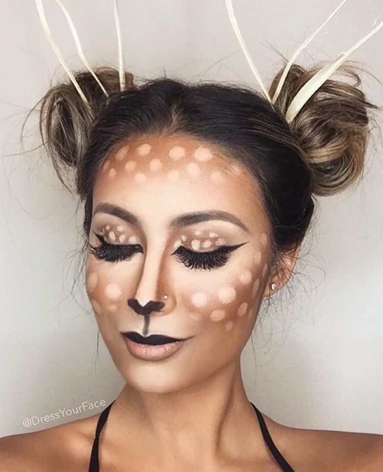 cute deer makeup