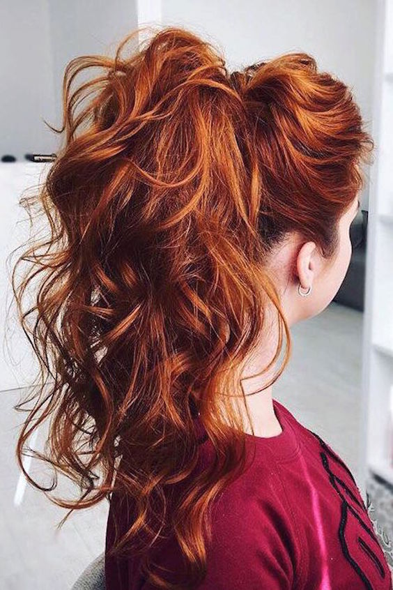 formal hairstyles for redheads