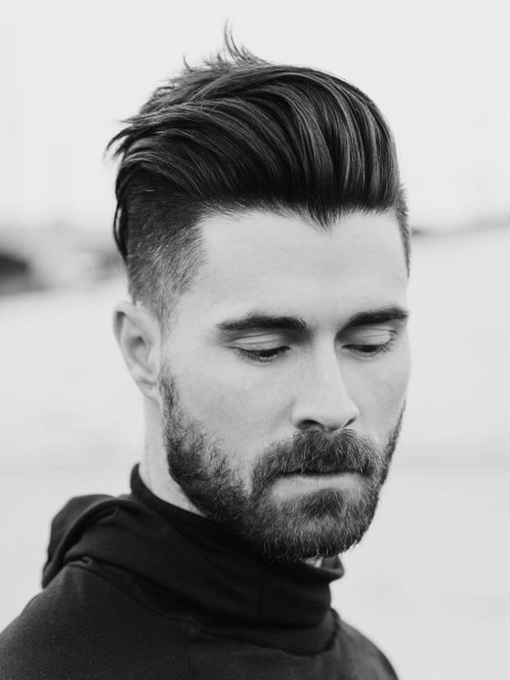 hairstyle and beard combination