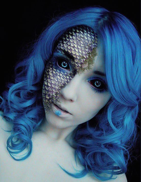 mermaid makeup idea