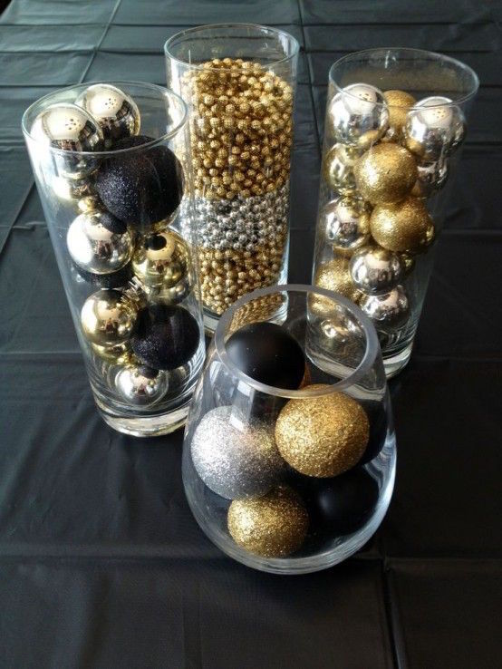 black and gold christmas decoration ideas